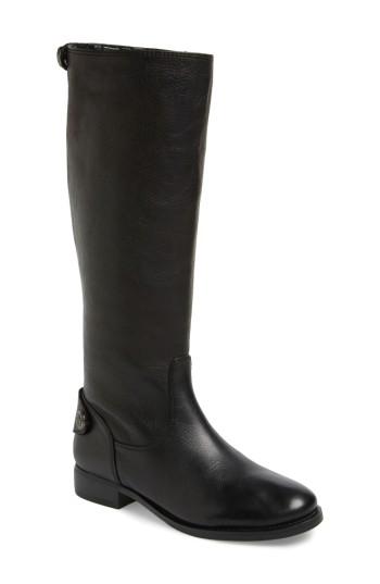 Women's Arturo Chiang Fierce Knee High Equestrian Boot .5 M - Black