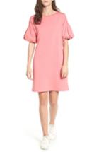Women's Socialite Balloon Sleeve T-shirt Dress - Pink