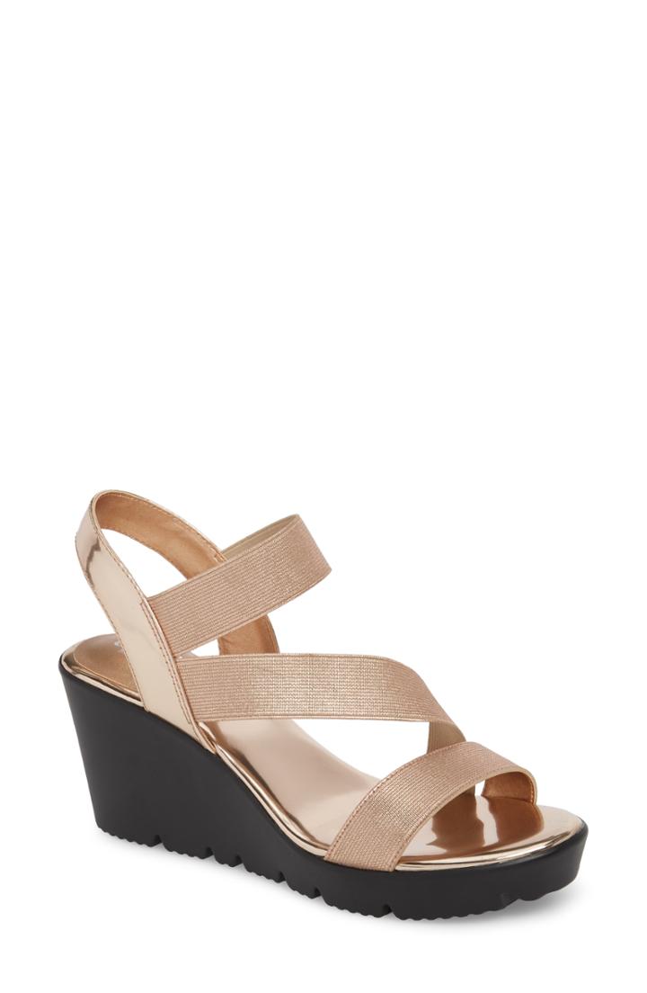 Women's Charles By Charles David Vent Wedge Sandal .5 M - Pink