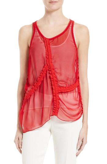 Women's Boss Ilina Sheer Sleeveless Top