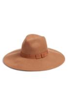 Women's Kitsch Wide Brim Felt Panama Hat - Beige