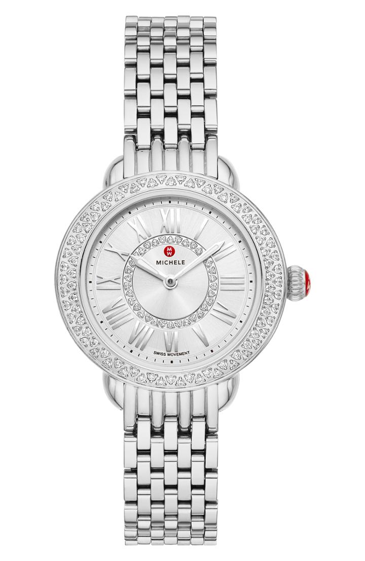 Women's Michele Serein Mini Diamond Watch Head & Bracelet, 28mm