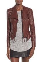 Women's Blanknyc Faux Leather Jacket - Burgundy