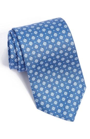Men's David Donahue Floral Silk Tie
