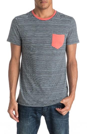 Men's Quiksilver Cape May Lefts Stripe Pocket T-shirt