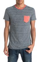 Men's Quiksilver Cape May Lefts Stripe Pocket T-shirt