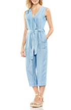 Women's Vince Camuto Sleeveless Faux Wrap Jumpsuit - Blue