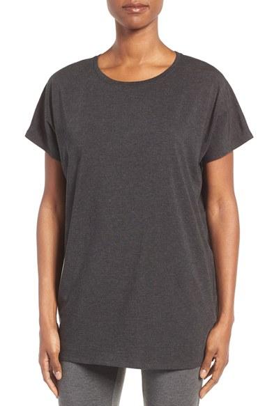 Women's Eileen Fisher Stretch Tencel Lyocell Jersey Top - Black