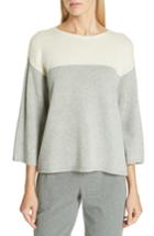 Women's Eileen Fisher Boxy Cashmere & Wool Sweater, Size - White