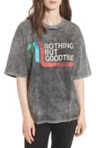 Women's Maje Nothing But Good Times Tee, Size - Grey
