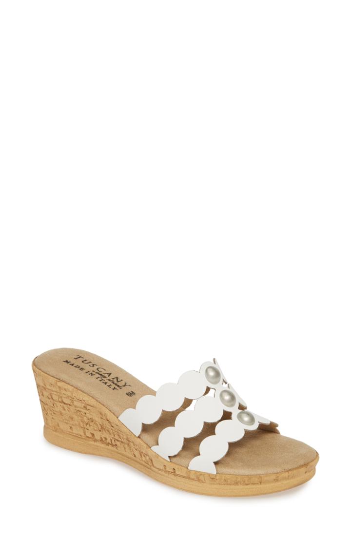 Women's Tuscany By Easy Street Torina Slide Sandal N - White