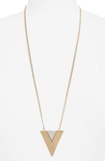 Women's Natasha Triangle Pendant Necklace