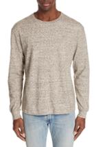 Men's John Elliott Classic Cotton & Silk Crewneck Shirt - Brown