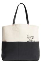 Ed Ellen Degeneres Henlee Canvas & Leather Tote - Black