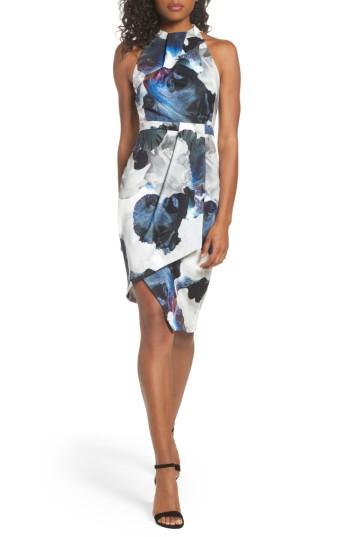 Women's Cooper St Fallen Petal High Neck Sheath Dress