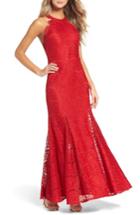 Women's Morgan & Co. Open Back Gown
