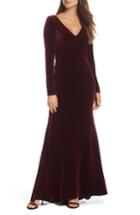 Women's Vince Camuto Velvet Gown - Purple