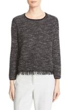 Women's Theory Vendla Tweed Fringe Sweater