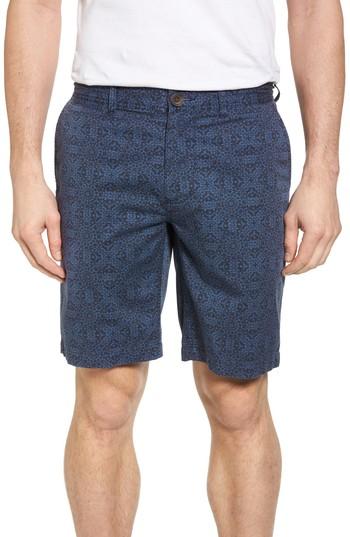 Men's Surfside Supply Flat Front Mandala Print Shorts - Blue