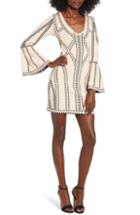 Women's Endless Rose Bell Sleeve Minidress - Beige