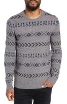 Men's Selected Homme New Monrad Regular Fit Crewneck Sweater, Size - Grey
