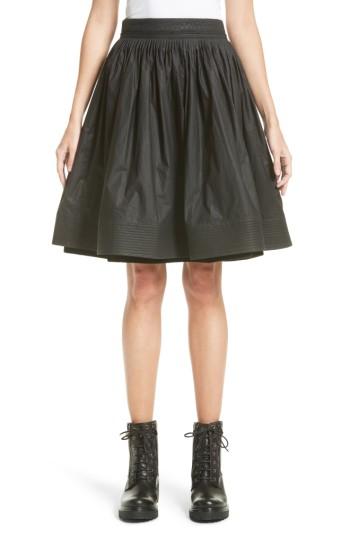 Women's Moncler Gonna Cotton A-line Skirt Us / 46 It - Black