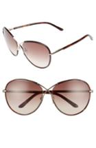 Women's Tom Ford Rosie 62mm Gradient Butterfly Sunglasses - Havana/ Gradient Brown