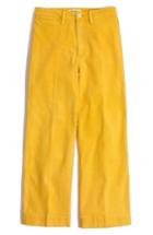 Women's Madewell Emmett Crop Wide Leg Pants - Yellow