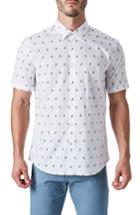 Men's 7 Diamonds Thunderbolt Woven Shirt - White