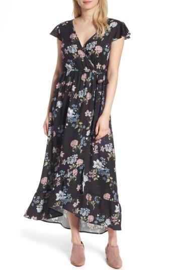 Women's Band Of Gypsies Faux Wrap Maxi Dress