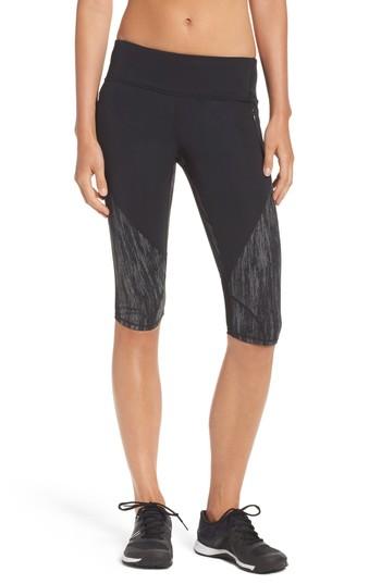 Women's Zella Fearless Run Capris, Size - Black