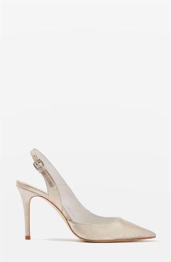 Women's Topshop Bride Bailey Pointy Toe Pumps .5us / 35eu - Metallic