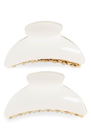 Ella Shea 2-pack Large Metal Detail Claw Clips