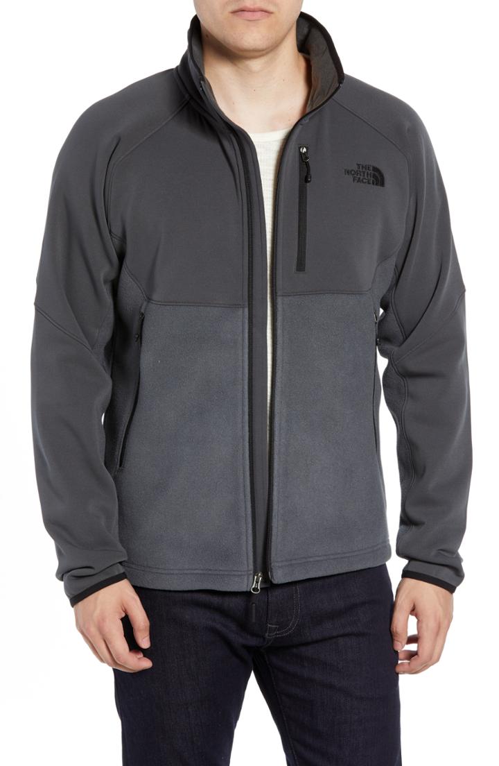 Men's The North Face Tolmie Peak Hybrid Water Repellent Zip Jacket - Grey