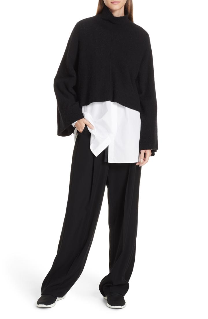 Women's Vince Crop Poncho Sweater