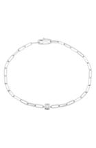 Women's Dinh Van Le Cube Diamant 18k Gold Chain Bracelet