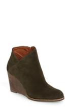 Women's Lucky Brand 'yakeena' Zip Wedge Bootie M - Green