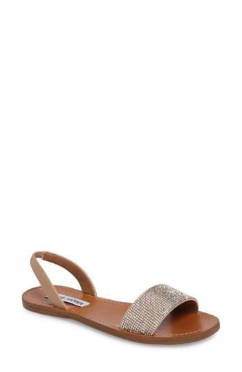 Women's Steve Madden Rock Sandal .5 M - Metallic