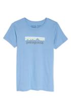Women's Patagonia P-6 Organic Cotton Tee - Blue