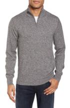 Men's Bonobos Cotton & Cashmere Quarter Zip Sweater