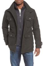 Men's Ben Sherman Wool Blend Field Jacket With Bib Inset