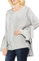 Women's Two By Vince Camuto Tie Sleeve Sweater - Grey