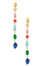 Women's Argento Vivo Rainbow Linear Drop Earrings