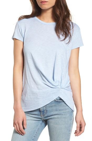 Women's Stateside Knot Detail Slub Knit Tee - Red