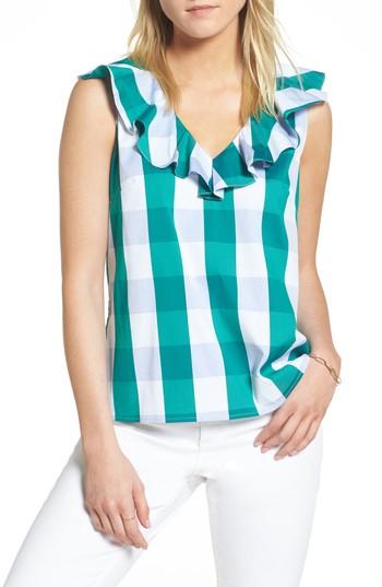 Women's 1901 Ruffle Tank - Green