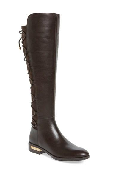 Women's Vince Camuto Parle Over The Knee Corset Boot M - Brown