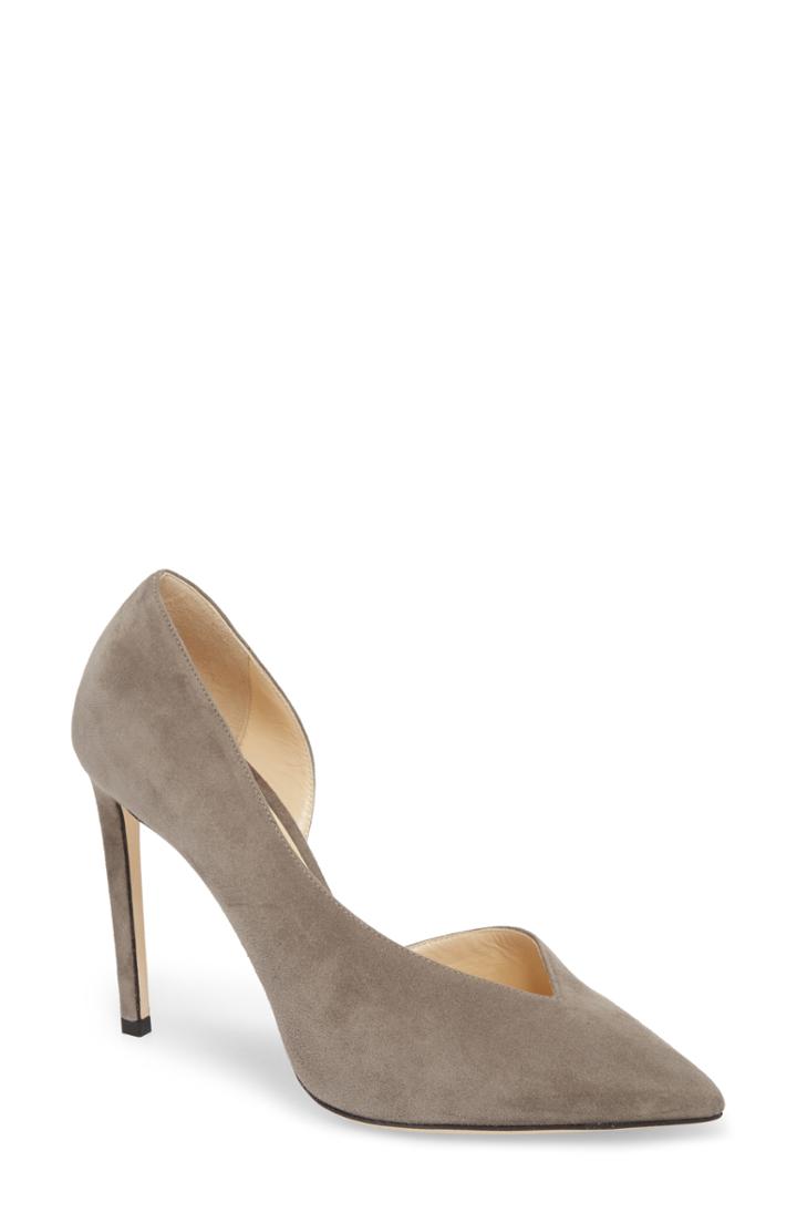 Women's Jimmy Choo Sophia Half D'orsay Pump .5us / 34.5eu - Grey