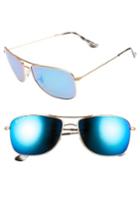 Men's Ray-ban 59mm Polarized Aviator Sunglasses - Matte Gold/blue Flash