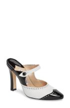 Women's Manolo Blahnik Agatha Wingtip Mule .5us / 36.5eu - Black
