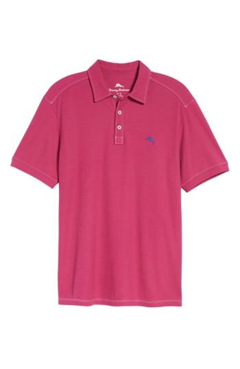 Men's Tommy Bahama Tropicool Spectator Pique Polo - Pink